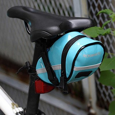 Roswheel-全新自行車糖果色坐墊包：時尚漆皮鞍座包 單車尾包 腳踏車潮包 座墊袋 防水PU亮皮包