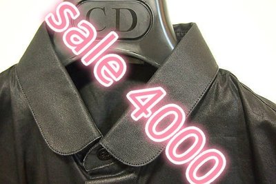 (vincent shop)DIOR HOMME 08AW 暗黑系薄上膠Dior logo小圓領漆黑襯衫 售完