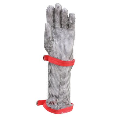 加長款5級不銹鋼鋼絲手套 裁剪安全防護手套防割手套廠家