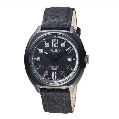 「官方授權」ALBA雅柏 男 軍式時尚石英腕錶 (AS9J65X1) 42mm