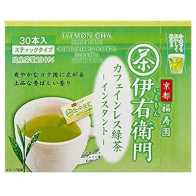 現貨-日本綠茶伊右衛門低咖啡因無糖綠茶粉一盒30pcs 內容量-30pcs/盒