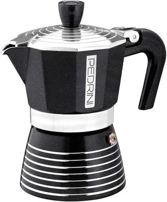 【熱賣精選】PEDRINI佩德里尼意大利高顏值鋁制摩卡咖啡壺1/2/3/6杯多送一膠圈