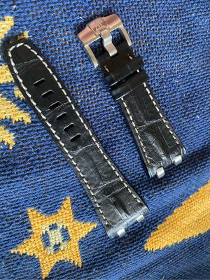 Kris錶配~ap 鱷魚皮 26470，15703等款合適 42mm  鋼釘螺絲另外算
