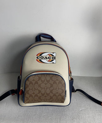 【琳精品】Coach  CE596  新雙肩背包 新款C包包 中號女士雙肩背包  書包 女包