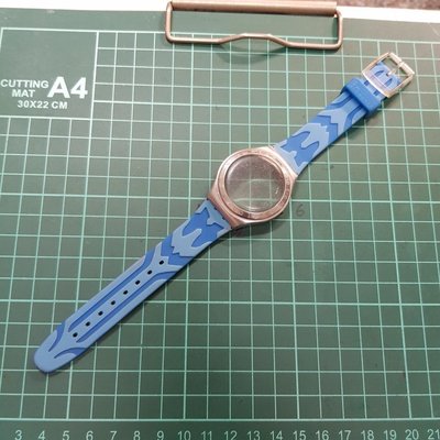 ETA v8 ＜機械錶用＞swatch 不鏽鋼殼+矽膠錶帶  C02