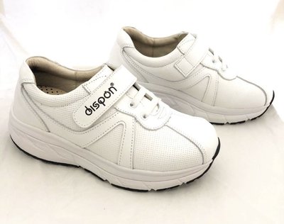☆ S605台灣製造 地之柏 新一代輕量化 零負擔 真皮氣墊 美姿健美運動 健身 舒適(可當護士鞋) 白色