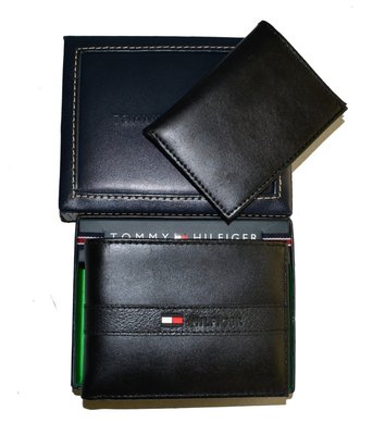 Tommy Hilfiger 全新 現貨 Ranger 黑色 皮夾組 100%皮革 美國購入 保證正品