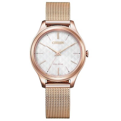 【時光鐘錶公司】CITIZEN 星辰 錶 EM0508-80A 米蘭帶 光動能腕錶
