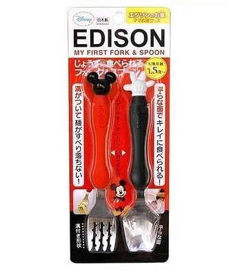 【BC小舖】日本 Edison Disney系列 幼兒學習湯叉組 Mickey 日本製