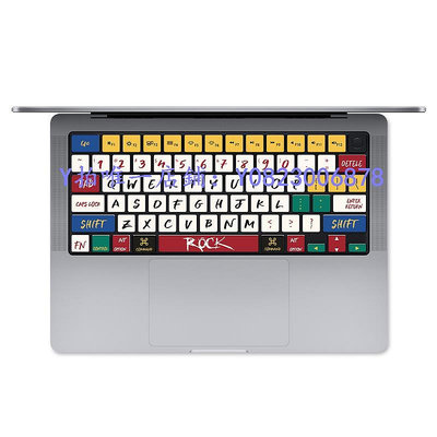 鍵盤膜 炫果  適用于macbook鍵盤貼膜 蘋果筆記本電腦鍵盤貼紙Mac Pro創意配件MacBook好手感按鍵貼ai