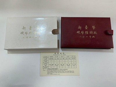 JA109 民國第一輪 八十二年 82年雞年生肖套幣 精鑄版 盒附說明書 盒小污~無收據 無折扣