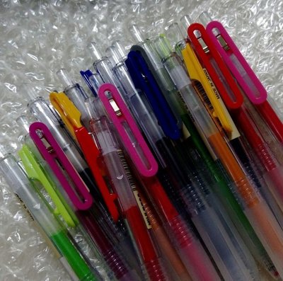 小P* *MUJI 無印良品滑順按壓再生膠墨筆0.5 綠/紅/紫/藍/黃/水藍/粉紅/黃綠/黑/棕/藍黑/櫻花粉/橘