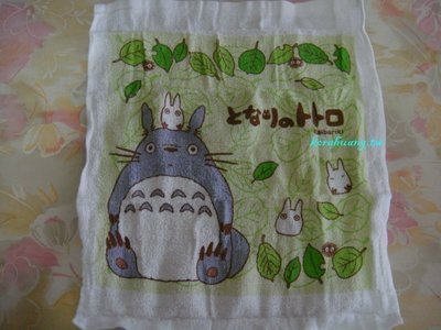 日本 龍貓TOTORO 小方巾 附收納罐 及 防水姓名貼紙