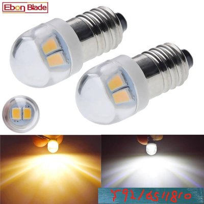 配對 E10 1447 LED 手電筒燈泡 3V 6V LED 燈泡更換手電筒手電筒燈 3 伏 6 伏螺旋燈有色 Y1810