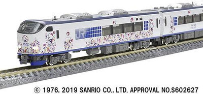 TOMIX【日本代購】N軌距 量規系列281 Hello Kitty蝴蝶套裝6輛98674模型火車