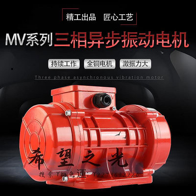 減速馬達三相防塵防水振動器MV100/200/300工業震動馬達篩下料倉振動電機