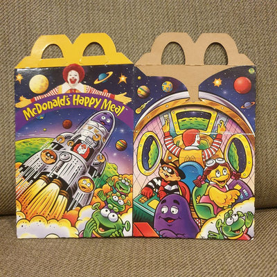 麥當勞McDonald’s  1997年太空梭火箭～兒童餐紙盒