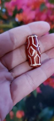 古董瑪瑙鑲蝕珠 緬甸 飛翾老珠