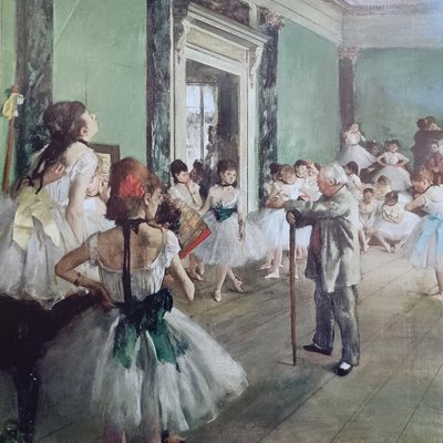 【Marsco】日本讀賣新聞2010年印刷複製畫1份2張世界有名美術館之旅印象派巨匠（Renoir-Manet-Degas）竇加-舞蹈課/開賽前（芭蕾/賽馬）