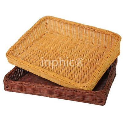 INPHIC-竹藤編麵包籃麵包託盤零食盤廚房果蔬日式籐製 果盆筐水果盤