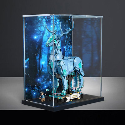 亞克力展示盒適用樂高76414哈利波特守護神咒透明防塵收納盒