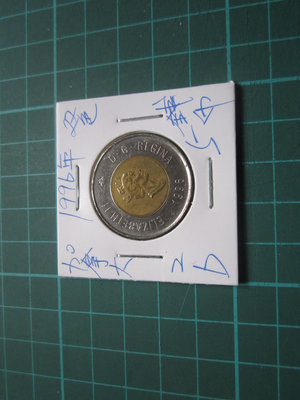 加拿大1996年(北極熊)2元雙色錢幣-5