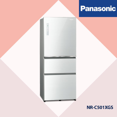 〝Panasonic 國際牌〞玻璃系列 三門變頻冰箱500L 翡翠白(NR-C501XGS) 歡迎聊聊議價😊