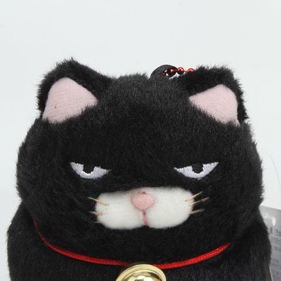 95折免運上新日本amuse正版黑豆胡子貓咪饅頭貓小號公仔玩偶毛絨包掛件小掛飾