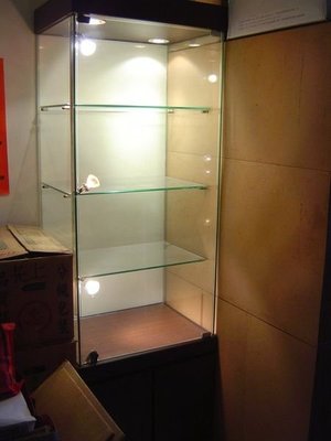 珠寶玻璃飾櫃 展示櫃  有輪子 二手 板橋