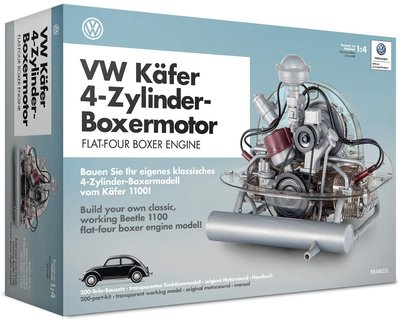 德國 FRANZIS 福斯 金龜車 4缸水平對臥引擎模型 1:4 聲效版~請詢問價格/庫存