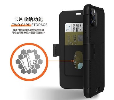(現貨) 免運 UAG iPhone 11 Pro 5.8吋翻蓋式 耐衝擊 防摔殼 保護殼 防刮 防撞 收納 卡片 超薄