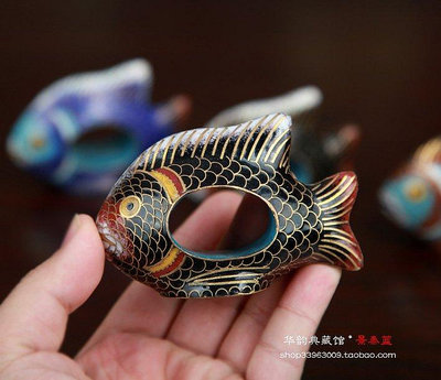 【熱賣精選】 正宗北京特色手工藝 景泰藍動物 魚 收藏小禮品家居擺件