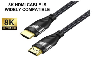 CableDeconn 8K HDMI (5米) , 8K@60Hz, 4K@120Hz  48 Gbps支持HDCP