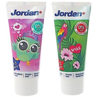 挪威 Jordan 清新水果味兒童牙膏(50ml)『STYLISH MONITOR』圖案隨機出貨 D071519