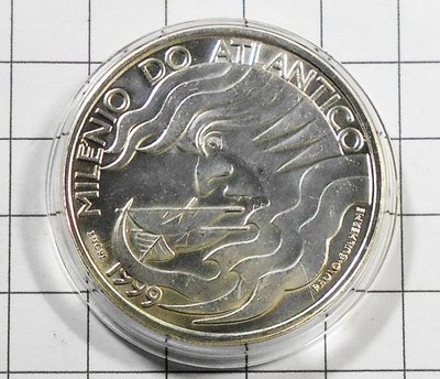 DB004 葡萄牙1999年 千年大西洋 1000 ESC銀幣