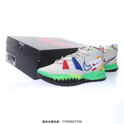 Nike Kyrie 7 EP"Visions"7“白綠藍”歐文撞色潮流低筒籃球鞋　DC9121-001　男鞋