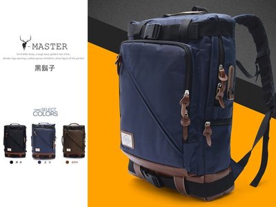 《BBD．黑鬍子》【限時全網最低價．Y-MASTER】街頭韓系方型多口袋機能二用後背包【F】【99016】