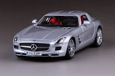 賓士 Mercedes-Benz SLS 銀灰色 FF5536196 1:18 合金車 模型 預購 阿米格Amigo