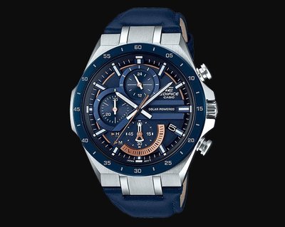 CASIO 手錶公司貨EDIFICE太陽能3D立體錶盤 EQS-920BL-2A 計時碼錶日期,24小時