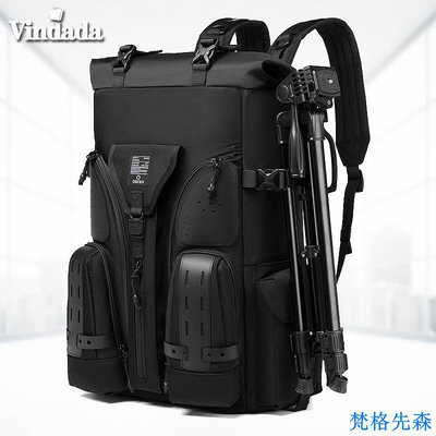 OZUKO多功能大容量後背包 戰術 軍事風背包 男士 出國 旅行後背包 可擴容 攝影背包 大學生背包 筆電背包