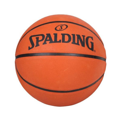 ＊LOVERY＊SPALDING 斯伯丁籃球SP 棕色 橡膠 籃球 7號 室外球 素面橘色