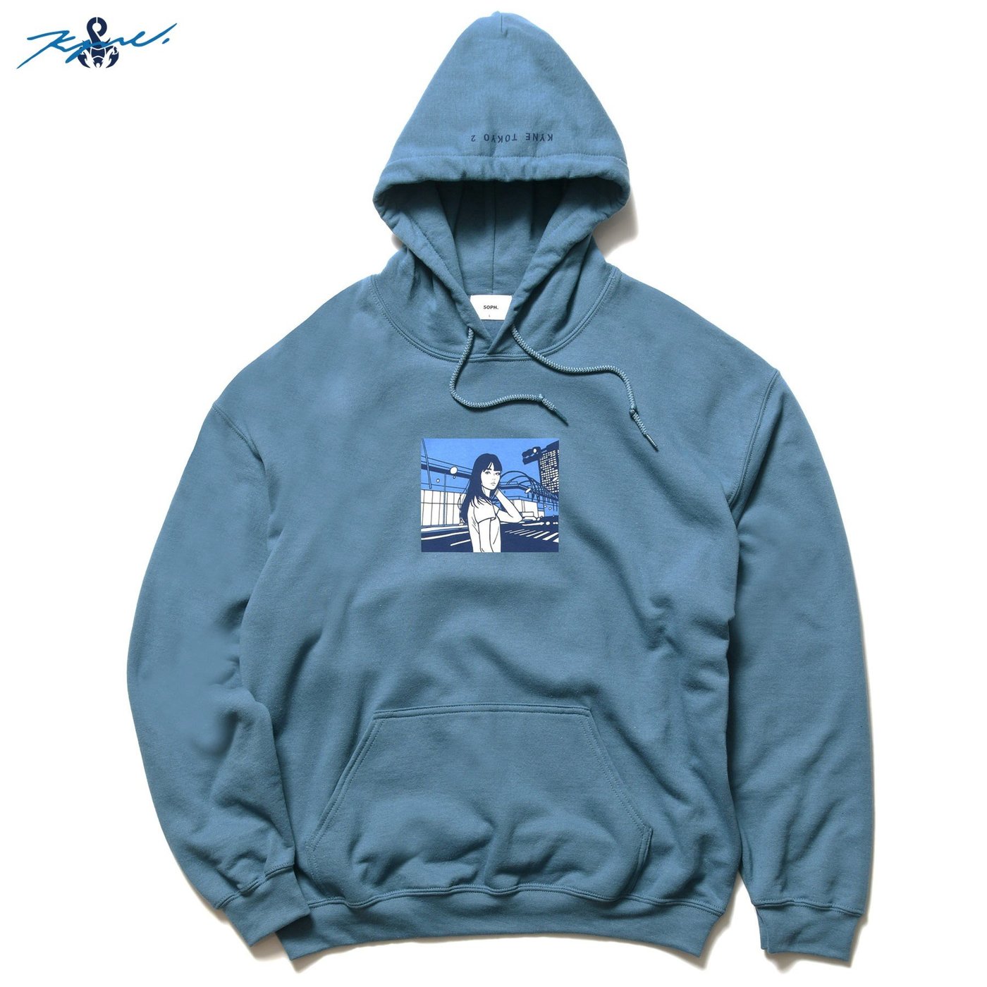 11,662円SOPHNET. KYNE TOKYO 2 HOODIE BLUE XL