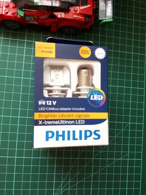 新版 歐規 ~  Philips smart CANbus 解碼 Led 方向燈 py21w Bau15S 1156 斜角 Osram Narva Lunex