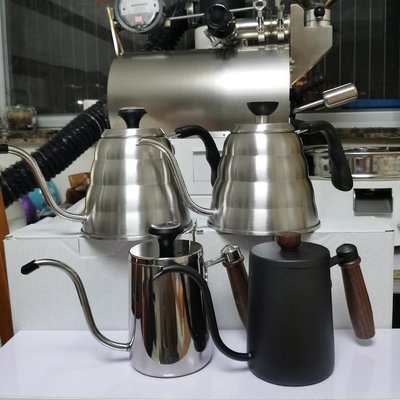 【現貨】咖啡器具胡桃木手沖壺1.2L 304不銹鋼水壺細口細嘴咖啡壺云朵壺