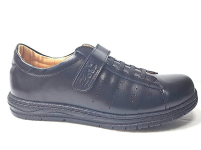 零碼鞋 27號 Zobr路豹 純手工製造 牛皮氣墊休閒男鞋 L270 黑色 特價:1190元