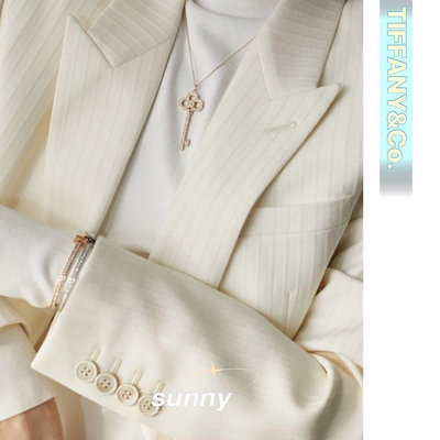 【SUNNY 二手】Tiffany 蒂芙尼 項鏈 心冠鑰匙 吊墜女鎖骨鏈鑽石 滿鑽半鑽滿鑽皇冠 鳶尾花項鍊