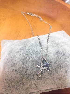 福利標🎁｜韓國十字架項鍊 鑲水鑽 出清 十字架飾品 十字架項鍊 正韓