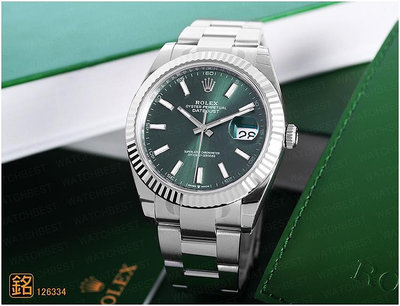 大銘腕錶 全新現貨 勞力士 ROLEX 蠔式 126334 薄荷綠面 41MM RX145056