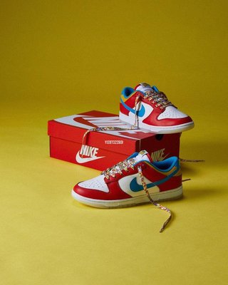 Nike DUNK LOW QS＂Fruity Pebbles＂白紅藍 水果麥片 男女滑板鞋 DH8009-600