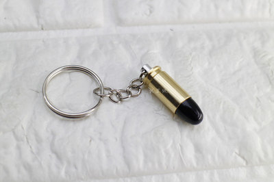 台南 武星級  M9 裝飾子彈 新版 鑰匙圈 黑頭金身 ( 貝瑞塔巴西金牛座915 90手槍子彈彈殼假彈模擬彈禮物整人